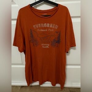 J. Crew Men's Rust Graphic Tee